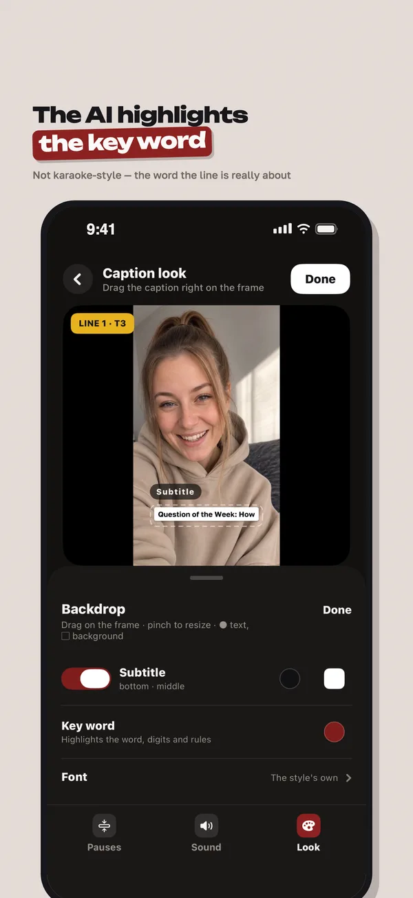 Caption style
